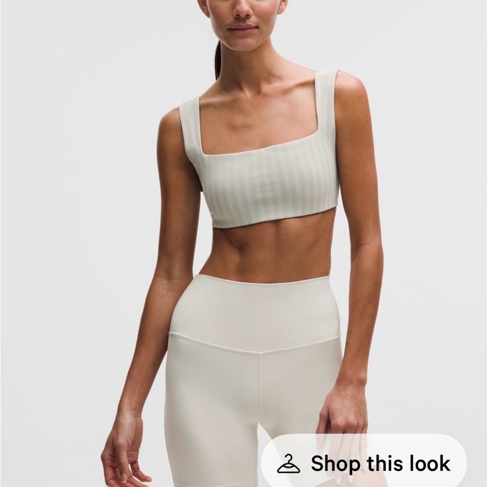 lululemon athletica Cream Crop Top